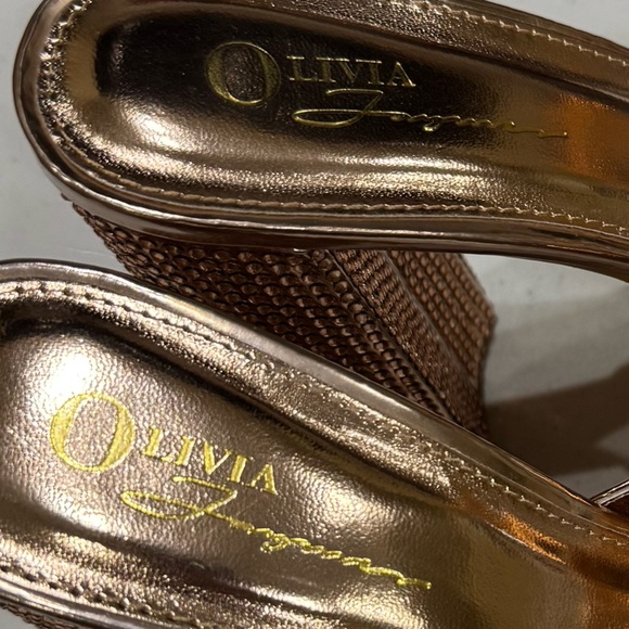 Olivia rose gold rhinestoned platform heels / size 9 / Excellent condition - Picture 13 of 14